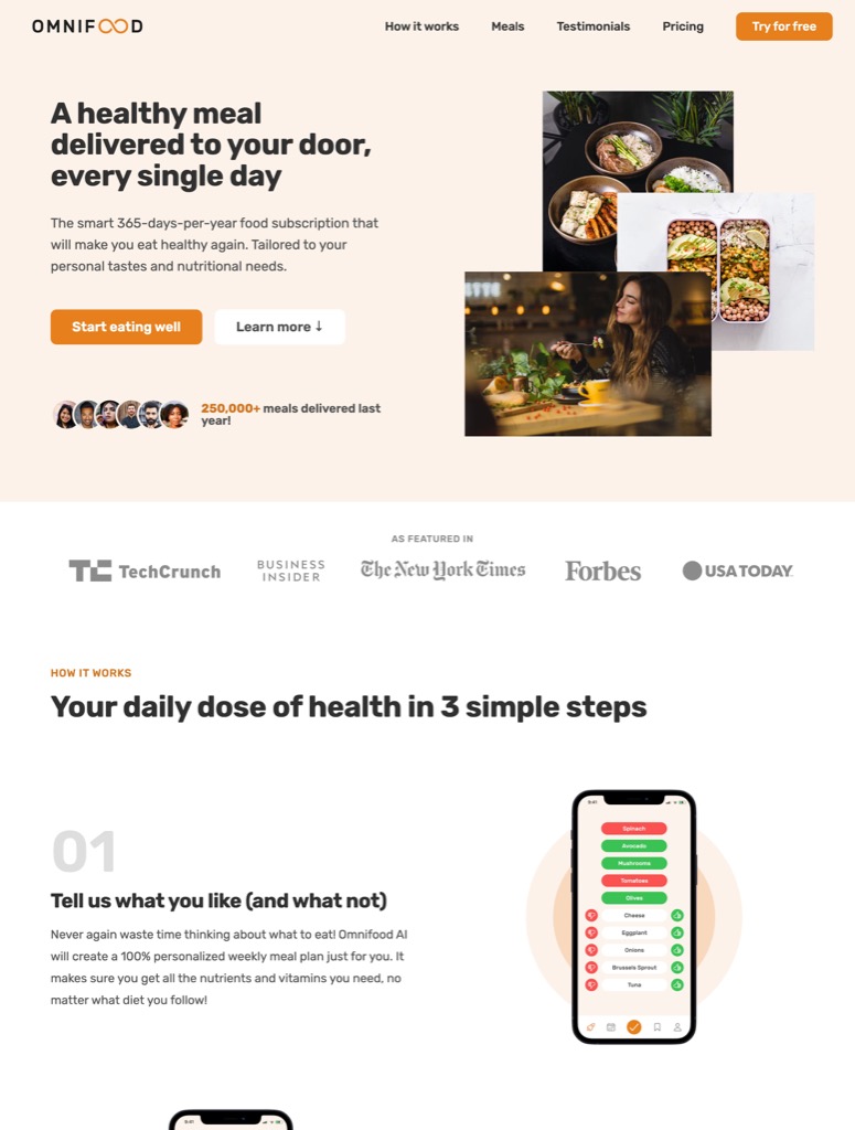 Food/Meal Subscription Site